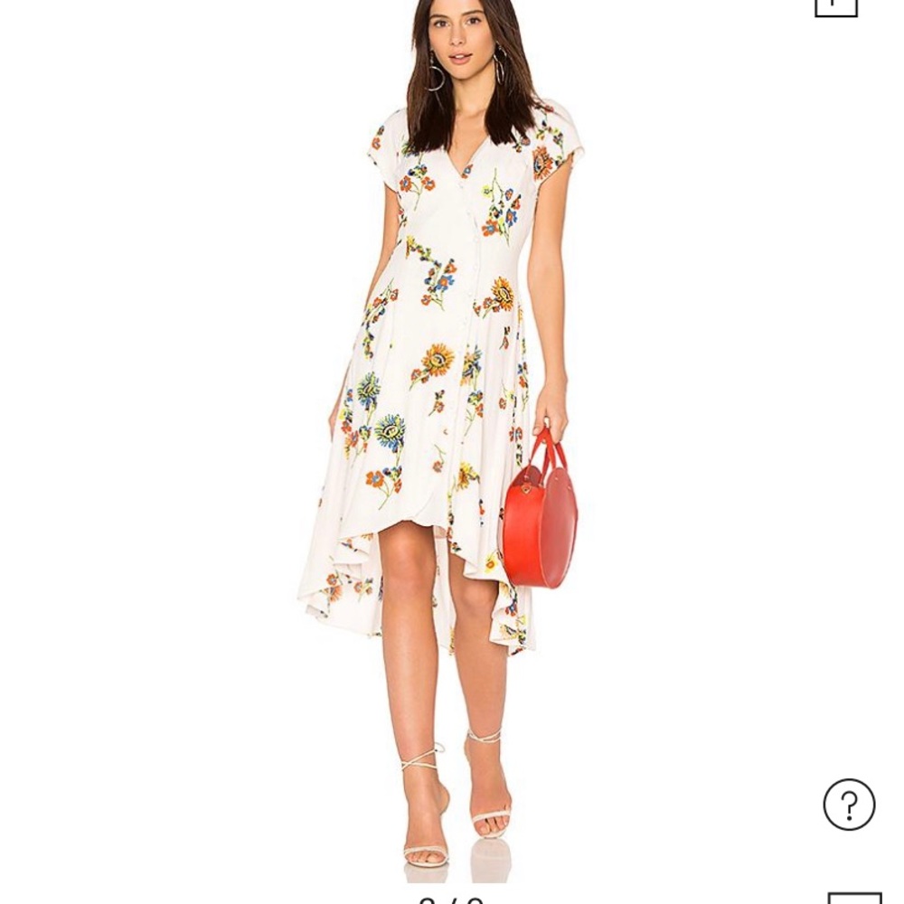 Free People Ivory Combo Poppy Dress NWT SZ SM - Picture 1 of 4